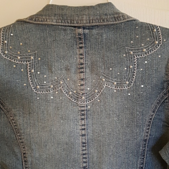 🎉Price Drop! Arizona Jean Co. Jean Jacket Girls Size M 10/12 - Picture 3 of 5